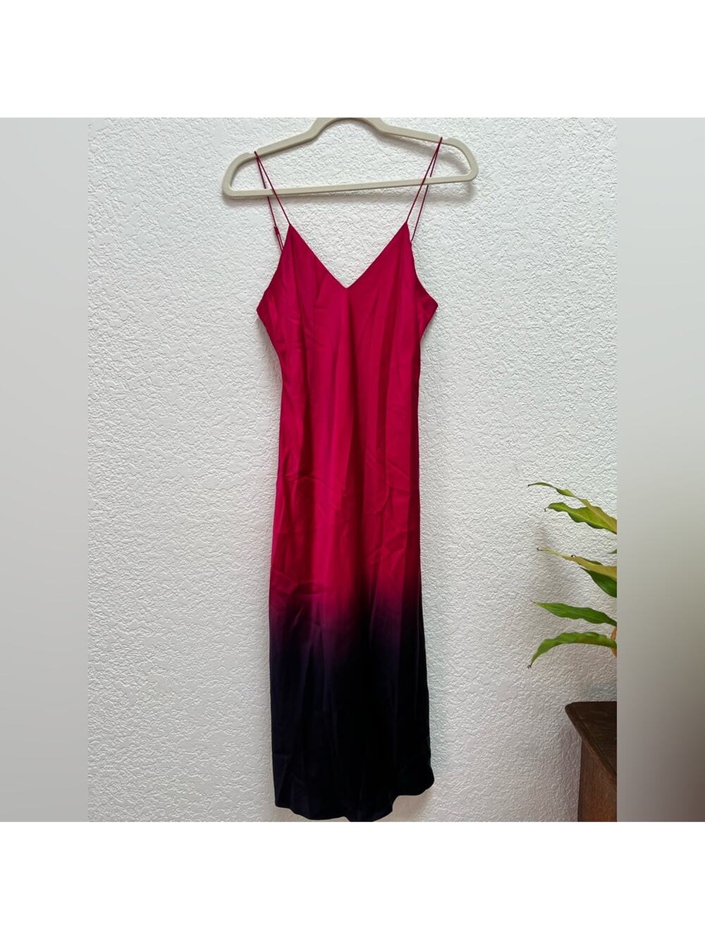 Cami NYC Ombre Silk Midi Slip Dress
